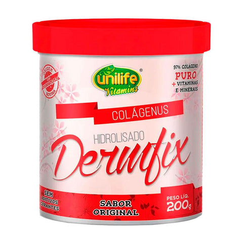 Dermfix Colágeno Hidrolisado + Vitaminas - Unilife - 200g 