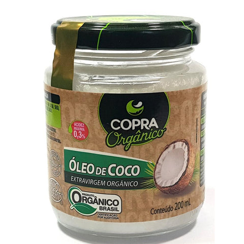 Óleo De Coco Extra Virgem Orgânico Copra 200ml