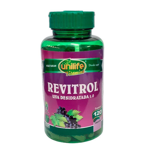 Uva Desidratada Revitrol Resveratrol - Unilife - 120 Cápsulas
