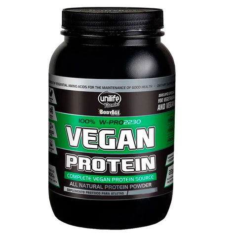 Vegan Protein 100% Natural Sabor Morango Unilife 900g