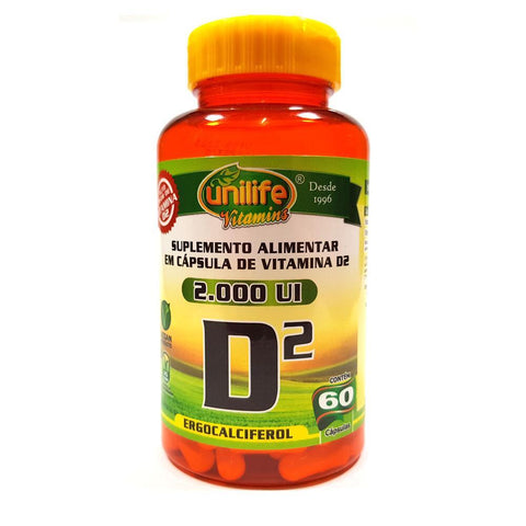 Vitamina D2 - Unilife - 60 Cápsulas