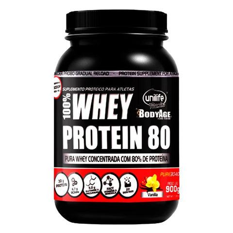 Whey Protein Concentrado Sabor Baunilha Unilife 900g