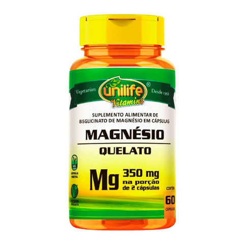 Magnésio Quelato - Unilife - 60 Cápsulas
