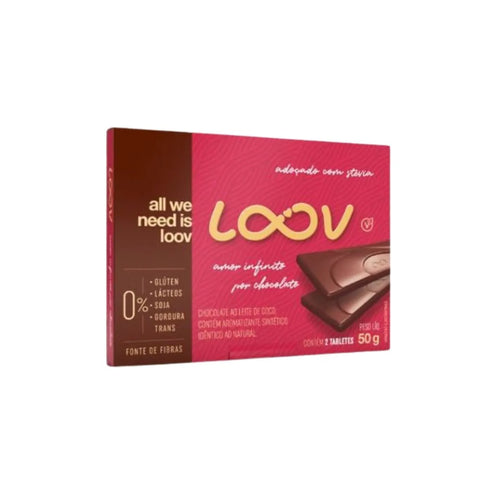 Chocolate ao Leite de Coco Loov Chocolife 50g