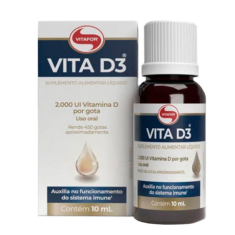 Vitamina D3 em Gotas Vitafor 10 ml