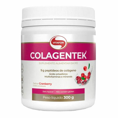 Colágeno Colagentek Sabor Cranberry Vitafor 300g