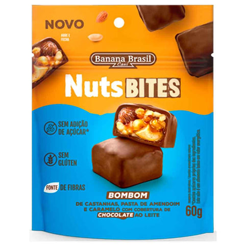 Bombom Zero Chocolate ao Leite NutsBites 60g