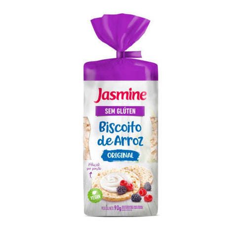 Biscoito de Arroz Sem Glúten Original Jasmine 90g
