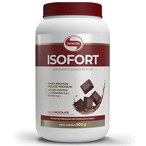Whey Protein Isolado Chocolate Isofort Vitafor 900g