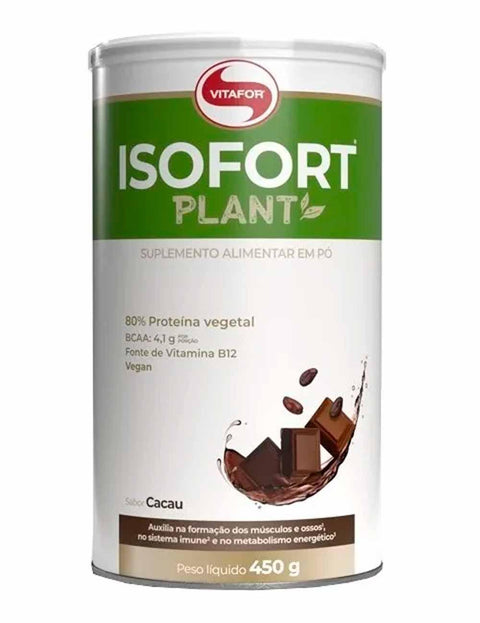 Proteína Isolada Vegetal Isofort Plant Cacau Vitafor 450g