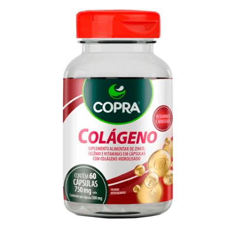 Colágeno com Vitaminas e Minerais Copra 60 Cápsulas
