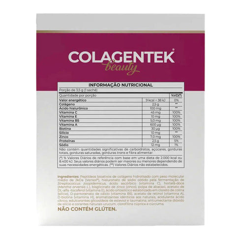 Colágeno Verisol Colagentek Beauty Vitafor (30 Sachês de 3,5g)
