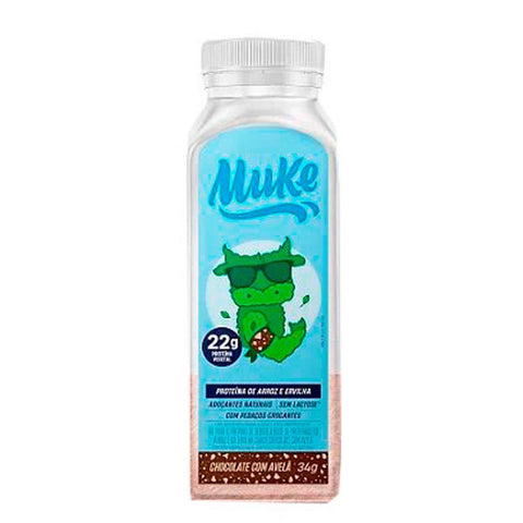 Proteína Vegetal Chocolate c/ Avela Garrafinha Muke 34g