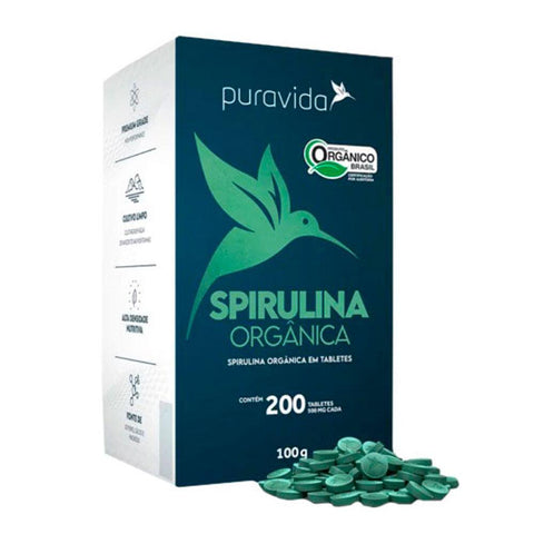 Spirulina Premium Puravida 100g (200 Tabletes)