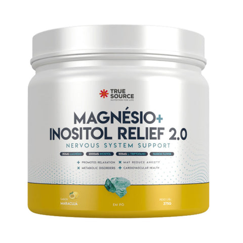 Magnésio + Inositol Relief 2.0 True Source 375g