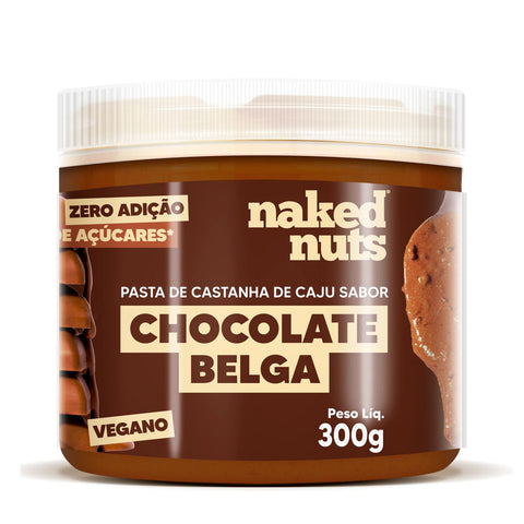 Pasta De Castanha De Caju Com Chocolate Belga Naked Nuts 300G