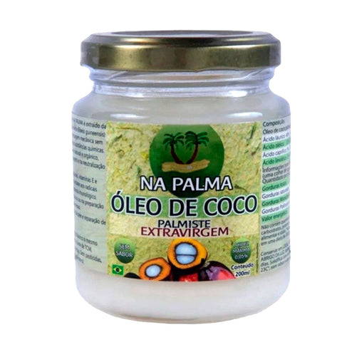 Óleo de Coco Palmiste Orgânico Na Palma 200ml