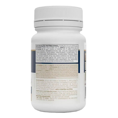 Vitamina D3 + C + Zinco Vitafor 30 Caps