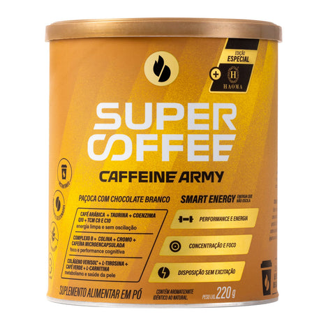 Supercoffee  Paçoca Chocolate Branco Caffeine Army 220G