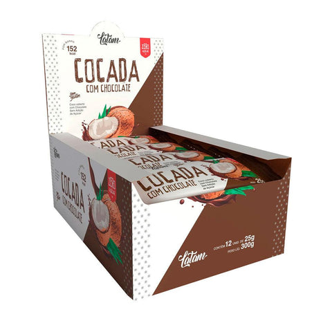 Cocada com Chocolate Zero Latam (Cx c/ 12un de 25g)