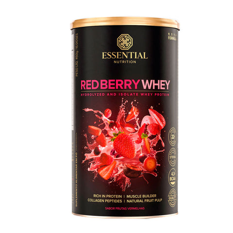 Whey Protein Red Berry Whey Essential Nutrition Lata 450g
