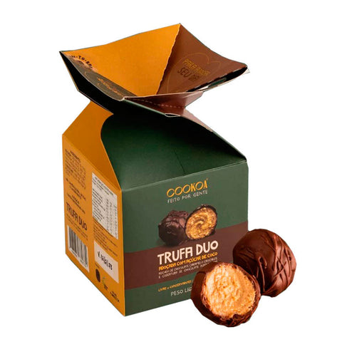 Trufas DUO Ganache Caramelo Chocolate 70% Cookoa 135g