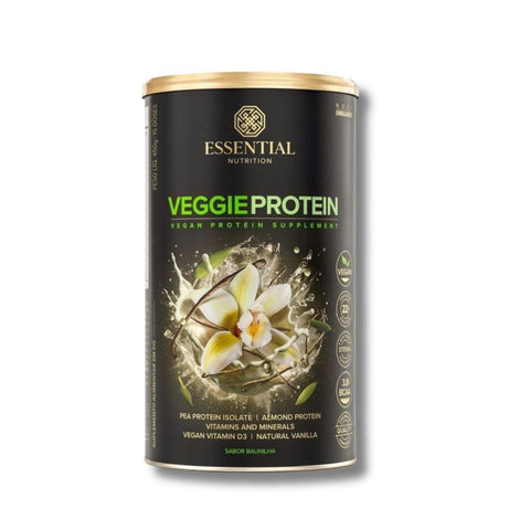 Proteína Vegetal Veggie Protein Vanilla Essential Nutrition 450g