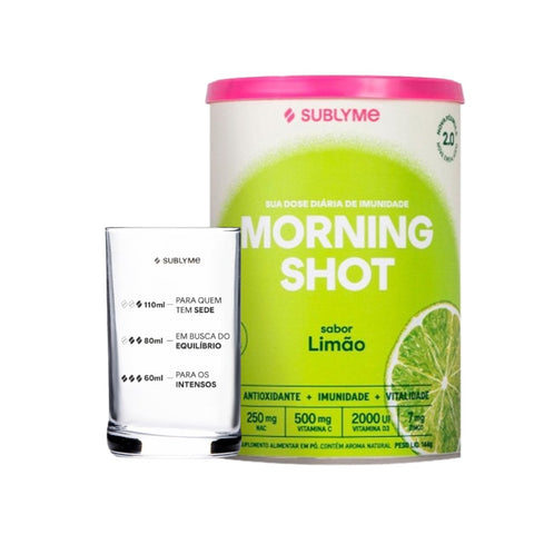 Kit Sublyme Morning Shot 2.0 Lata 144G + Copo Medidor