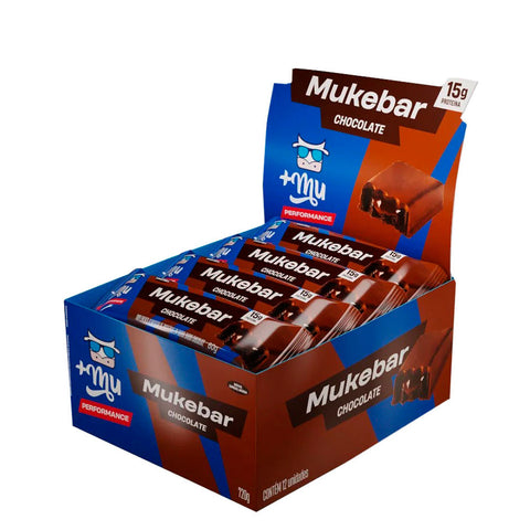 Barra de Proteína Mukebar Chocolate Muke (Cx c/12un de 60g)