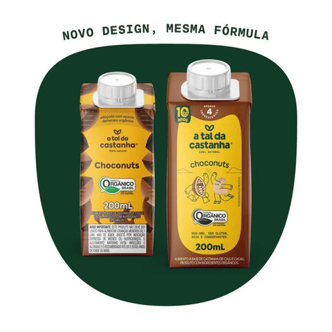 Bebida Vegetal Chocolate Choconuts A Tal da Castanha (Cx 12un de 200ml)