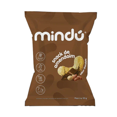 Snack de Amendoim Chocolate Mindú 50g
