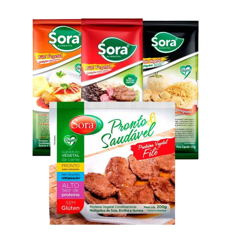 Combo Proteínas Vegetais Texturizadas Sora