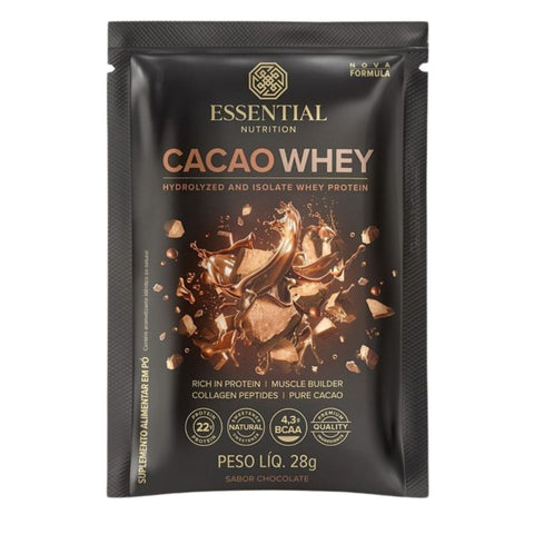 Sachê Whey Protein Cacao Essential Nutrition 28g