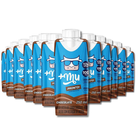 Bebida Láctea UHT Chocolate Pronto +Mu (Cx c/12 uni de 250ml)