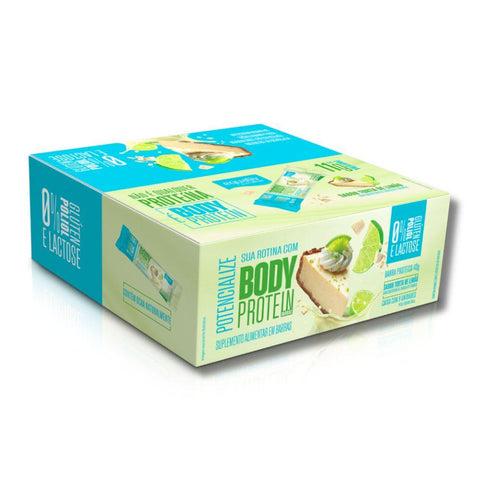 Barra Body Protein Torta de Limão Equaliv (Cx c/9 uni de 40g)