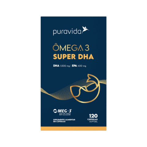 Ômega-3 Super DHA Puravida 120 Caps