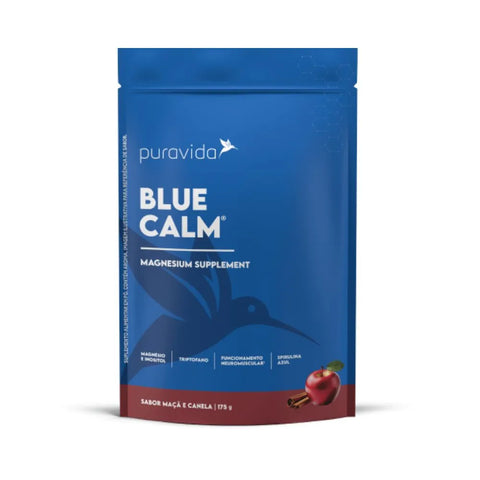 Blue Calm Magnésio Sabor Maçã e Canela Puravida 175g