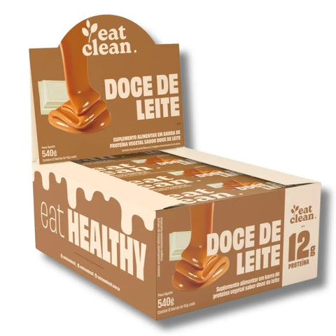 Barra de Proteína Doce de Leite Eat Clean (Cx c/ 12uni de 45g)