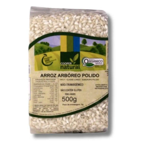 Arroz Arbóreo Polido Orgânico Coopernatural 500g