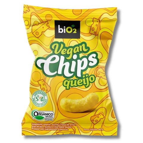 Salgadinho Vegan Chips Sabor Queijo Bio2 40g