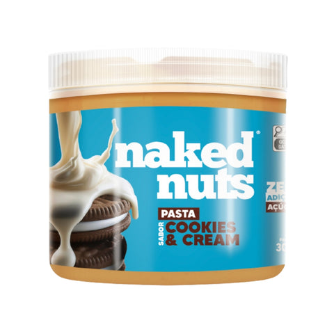 Pasta de Amendoim Cookies & Cream Naked Nuts 300g