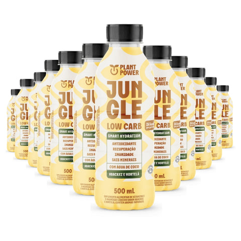 Isotônico Jungle Abacaxi Com Hortelã Plant Power (12un de 500ml)