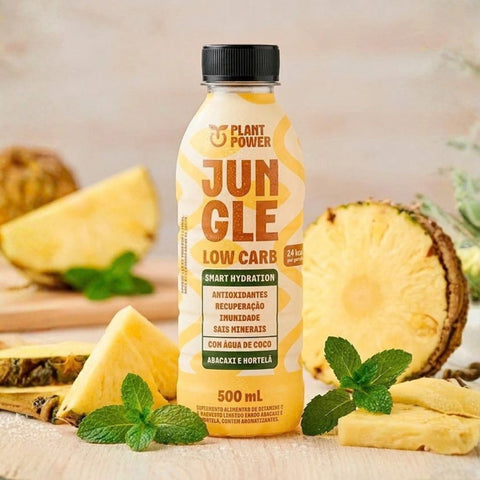 Isotônico Jungle Abacaxi Com Hortelã Plant Power (12un de 500ml)