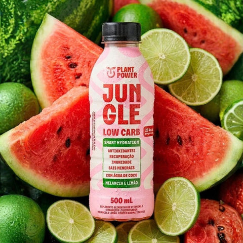 Isotônico Jungle Melancia Com Limão Plant Power (12un de 500ml)