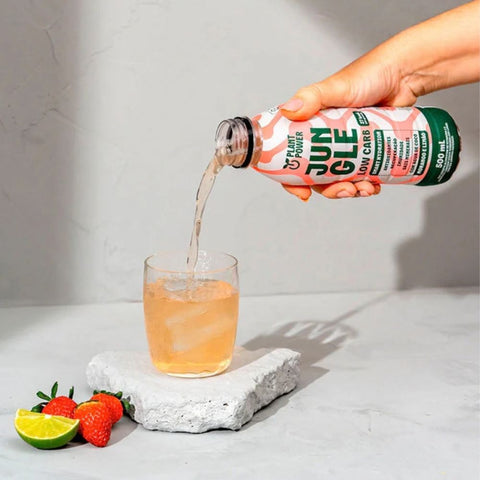 Isotônico Jungle Morango e Limão Plant Power (12un de 500ml)