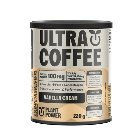 Combo Ultracoffee Vanilla Cream Plant Power Mixer