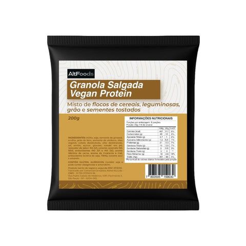 Granola Salgada Vegan Protein Alt Foods 200g