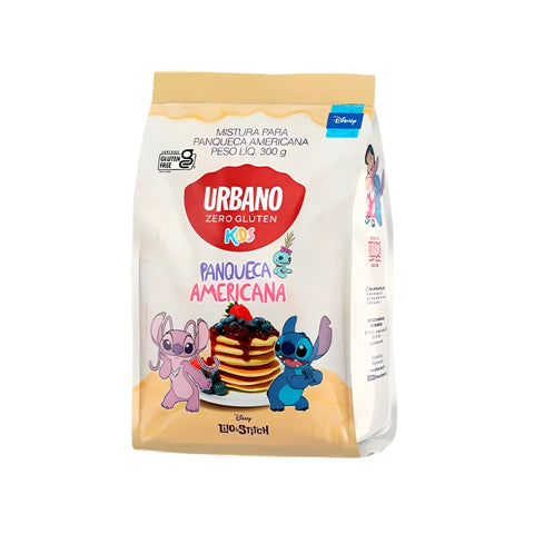 Mistura Panqueca Americana Kids Sem Glúten Lilo & Stitch Urbano 300g