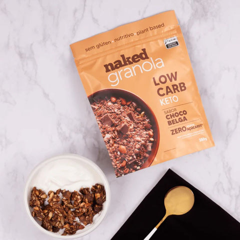 Granola Low Carb de Chocolate Belga Naked 250g