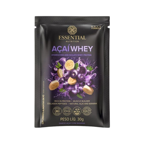Sachê Whey Protein Açaí Essential Nutrition 30g
